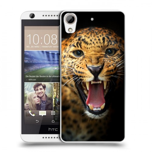 Дизайнерский силиконовый чехол для HTC Desire 626 Леопард