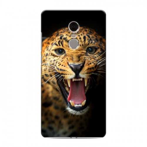 Дизайнерский силиконовый чехол для Xiaomi RedMi Note 4 Леопард