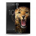 Дизайнерский пластиковый чехол для Sony Xperia XZs Леопард