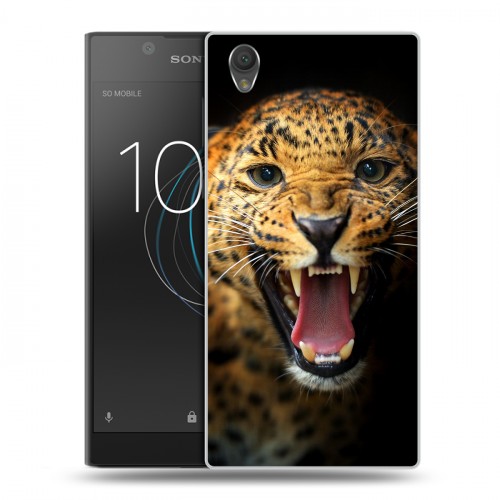 Дизайнерский пластиковый чехол для Sony Xperia L1 Леопард