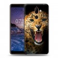 Дизайнерский пластиковый чехол для Nokia 7 Plus Леопард