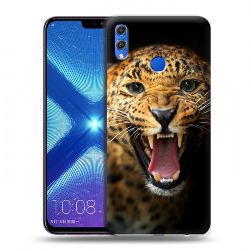Дизайнерский силиконовый чехол для Huawei Honor 8X Леопард