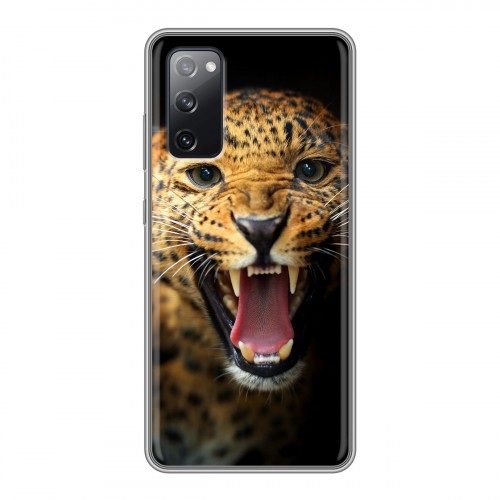 Дизайнерский силиконовый чехол для Samsung Galaxy S20 FE Леопард