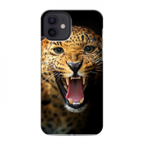 Дизайнерский силиконовый чехол для Iphone 12 Леопард