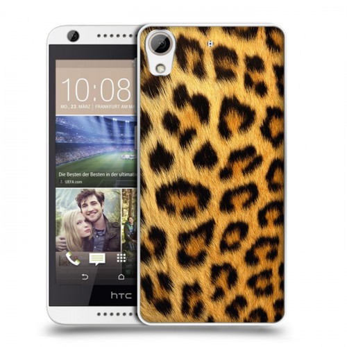 Дизайнерский пластиковый чехол для HTC Desire 626 Леопард