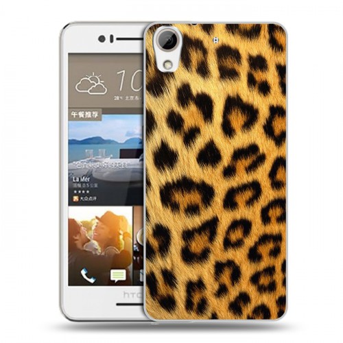 Дизайнерский пластиковый чехол для HTC Desire 728 Леопард