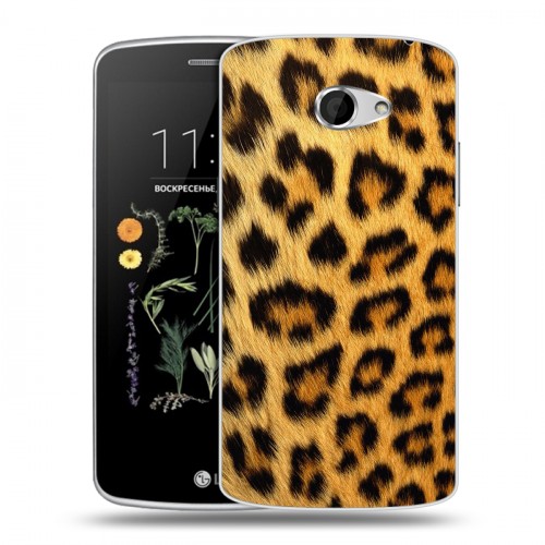 Дизайнерский силиконовый чехол для LG K5 Леопард
