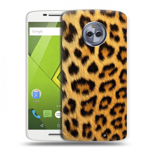 Дизайнерский пластиковый чехол для Motorola Moto X4 Леопард