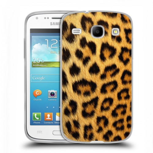 Дизайнерский силиконовый чехол для Samsung Galaxy Core Леопард