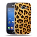 Дизайнерский пластиковый чехол для Samsung Galaxy Trend Lite Леопард