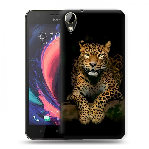 Дизайнерский пластиковый чехол для HTC Desire 10 Lifestyle Леопард