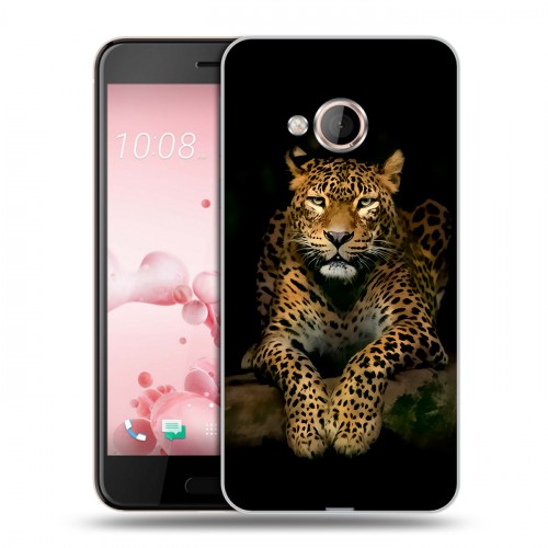Дизайнерский силиконовый чехол для HTC U Play Леопард