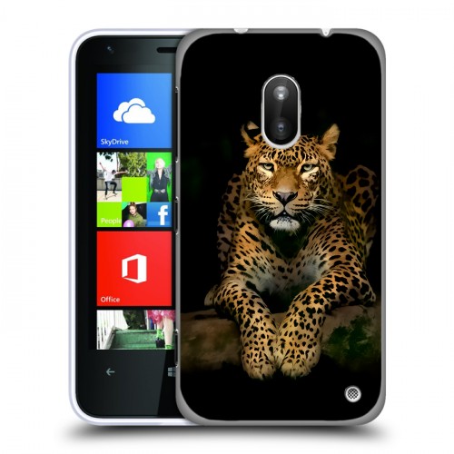 Дизайнерский пластиковый чехол для Nokia Lumia 620 Леопард