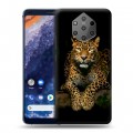 Дизайнерский силиконовый чехол для Nokia 9 PureView Леопард