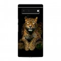 Дизайнерский силиконовый с усиленными углами чехол для Google Pixel 6 Леопард