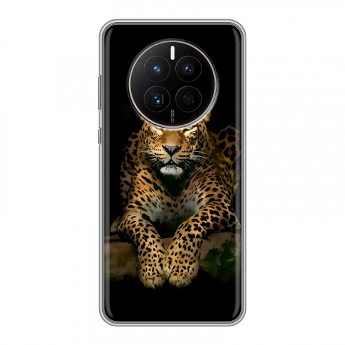 Дизайнерский пластиковый чехол для Huawei Mate 50 Леопард