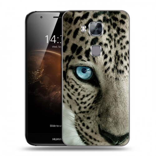 Дизайнерский пластиковый чехол для Huawei G8 Леопард