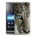 Дизайнерский пластиковый чехол для Sony Xperia S Леопард