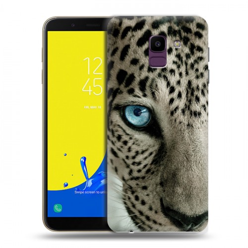 Дизайнерский пластиковый чехол для Samsung Galaxy J6 Леопард