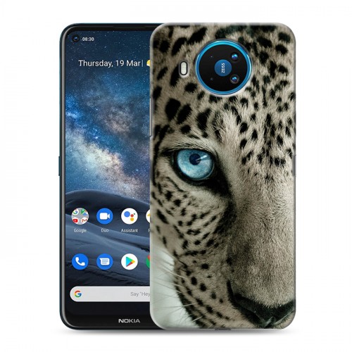 Дизайнерский силиконовый чехол для Nokia 8.3 Леопард