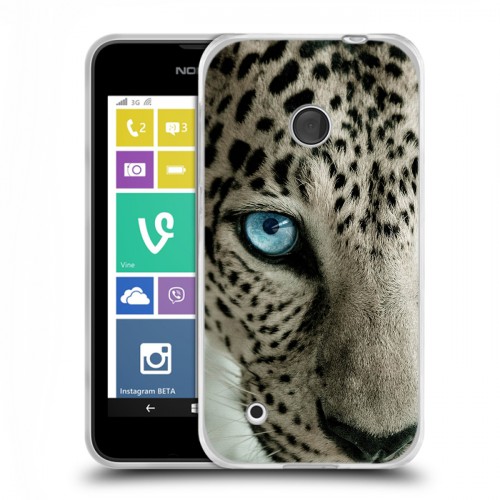 Дизайнерский пластиковый чехол для Nokia Lumia 530 Леопард