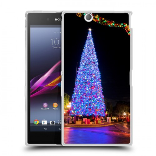 Дизайнерский пластиковый чехол для Sony Xperia Z Ultra  Новогодняя елка