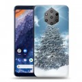 Дизайнерский силиконовый чехол для Nokia 9 PureView Новогодняя елка