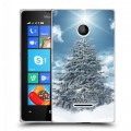 Дизайнерский пластиковый чехол для Microsoft Lumia 435 Новогодняя елка