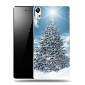 Дизайнерский силиконовый чехол для Lenovo Vibe Shot Новогодняя елка (на заказ)