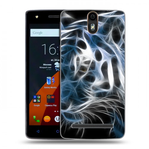 Дизайнерский силиконовый чехол для Wileyfox Storm Тигры