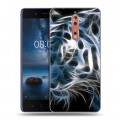 Дизайнерский пластиковый чехол для Nokia 8 Тигры