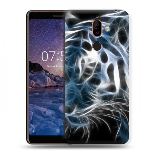 Дизайнерский пластиковый чехол для Nokia 7 Plus Тигры