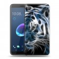 Дизайнерский пластиковый чехол для HTC Desire 12 Тигры