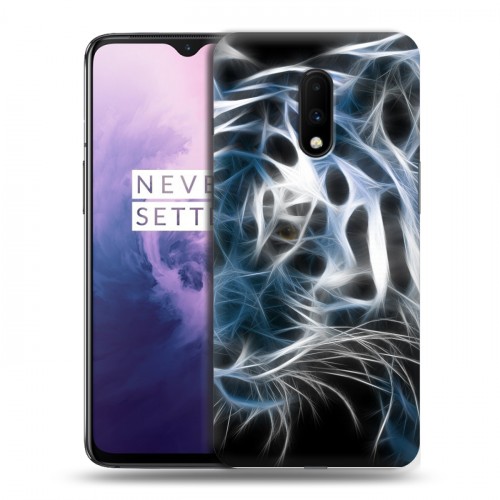 Дизайнерский пластиковый чехол для OnePlus 7 Тигры