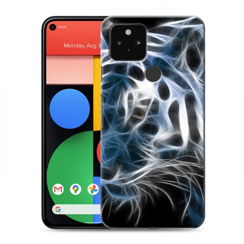 Дизайнерский пластиковый чехол для Google Pixel 5 Тигры