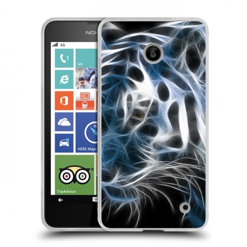 Дизайнерский пластиковый чехол для Nokia Lumia 630/635 Тигры