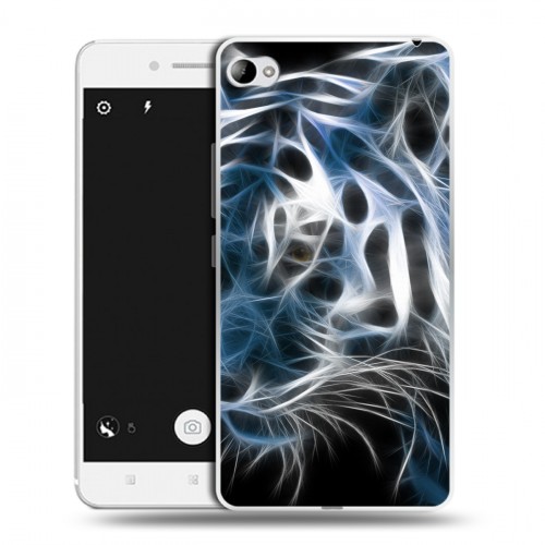 Дизайнерский пластиковый чехол для Lenovo S90 Тигры