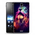 Дизайнерский пластиковый чехол для Sony Xperia TX Тигры