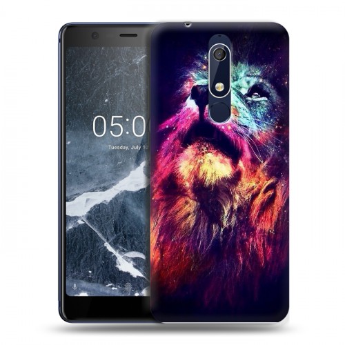 Дизайнерский пластиковый чехол для Nokia 5.1 Тигры