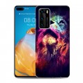 Дизайнерский силиконовый с усиленными углами чехол для Huawei P40 Тигры