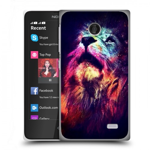 Дизайнерский пластиковый чехол для Nokia X Тигры