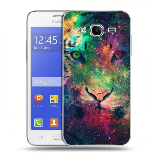 Дизайнерский пластиковый чехол для Samsung Galaxy J7 Тигры