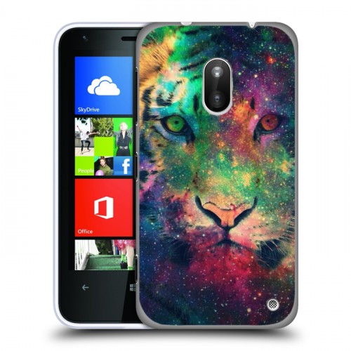 Дизайнерский пластиковый чехол для Nokia Lumia 620 Тигры