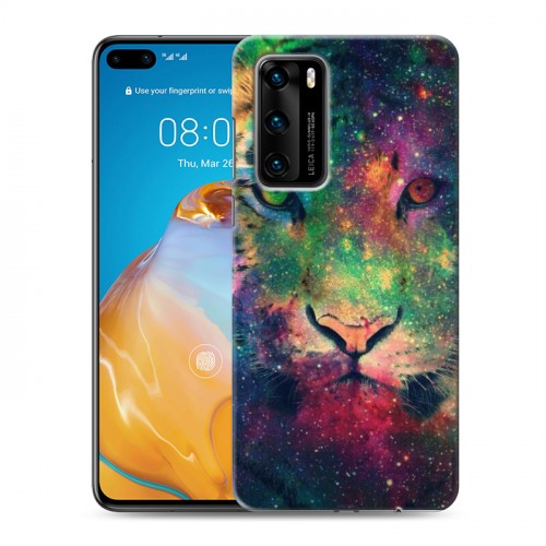 Дизайнерский пластиковый чехол для Huawei P40 Тигры