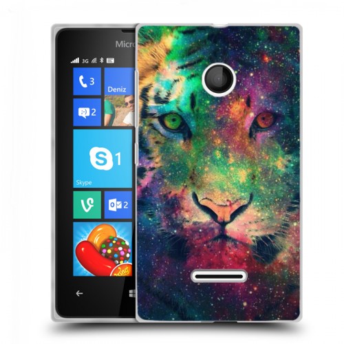 Дизайнерский пластиковый чехол для Microsoft Lumia 435 Тигры