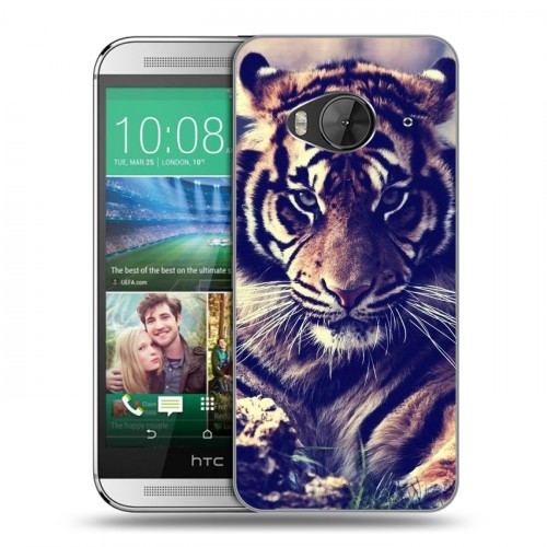 Дизайнерский силиконовый чехол для HTC One ME Тигры