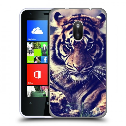 Дизайнерский пластиковый чехол для Nokia Lumia 620 Тигры