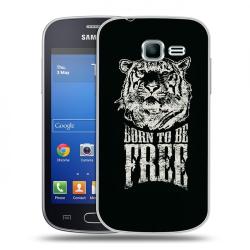 Дизайнерский пластиковый чехол для Samsung Galaxy Trend Lite Тигры