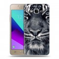 Дизайнерский силиконовый с усиленными углами чехол для Samsung Galaxy J2 Prime Тигры