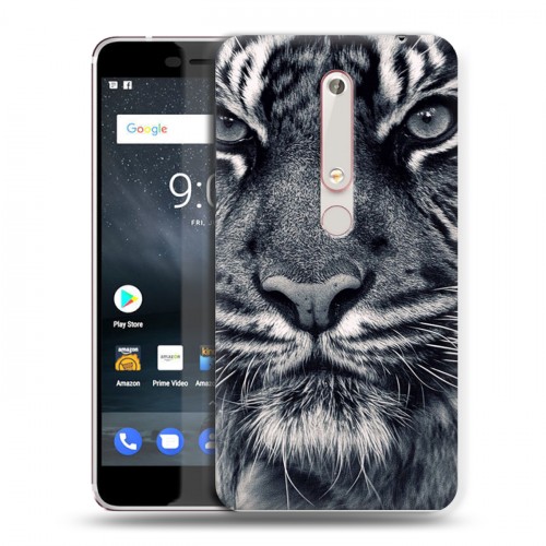 Дизайнерский пластиковый чехол для Nokia 6 (2018) Тигры